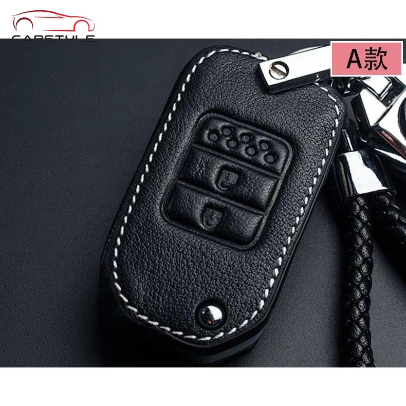 Bao da dành cho chìa khóa xe hơi Honda Hrv Jazz Brv Crv City Accord Civic