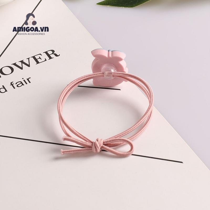 ✨✨Dây thun cột tóc thoải mái gắn hình hoạt hình nhiều màu thời trang Hàn Quốc