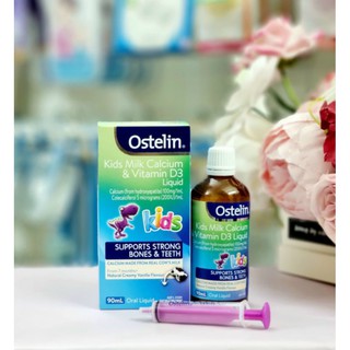 Canxi và Vitamin D3 dạng nước cho bé Ostelin 90ml