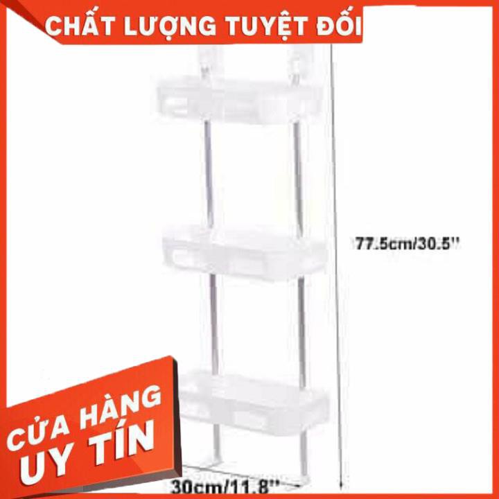 [XẢ KHO+FREE SHIP]  Kệ nhựa sau toilet 3 tầng ( hàng chuẩn trung)