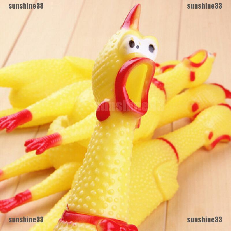 Đồ Chơi Hình Gà Trống Phát Tiếng Kêu 17Cm Vui Nhộn Cho Thú Cưng