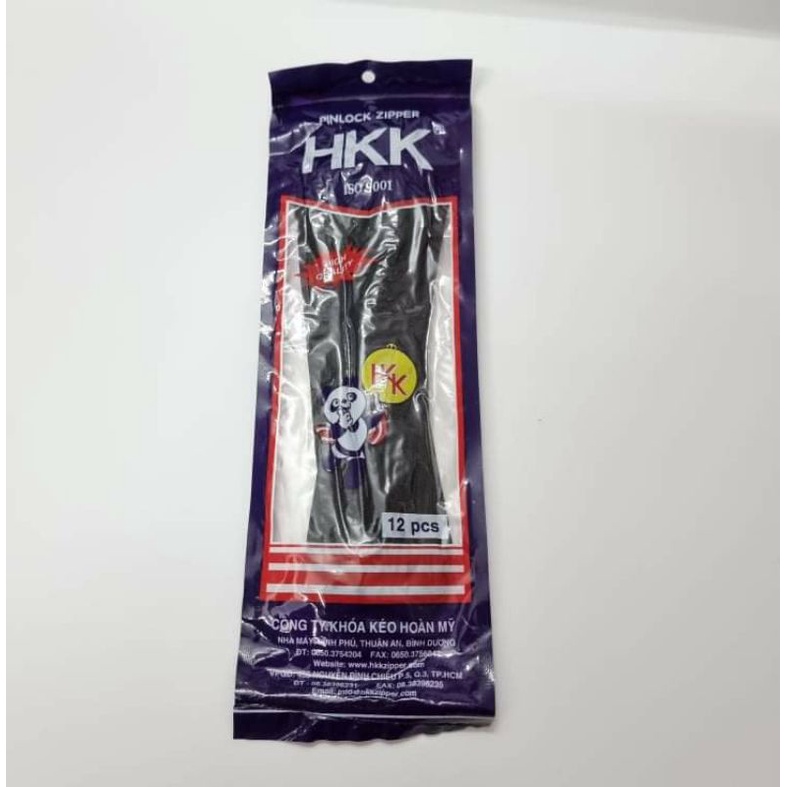 Túi 12 khóa quần HKK loại 20 cm