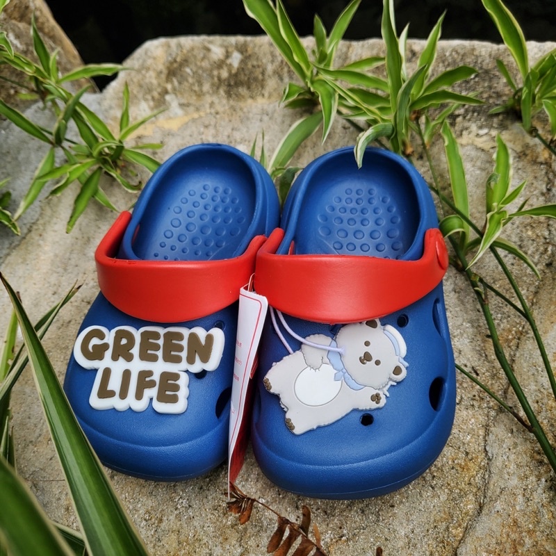 Dép Sục Mario Green Life Bé Trai Bé Gái  Cho Chân Bé 13-18cm Ngộ Nghĩnh Đáng Yên SMA8 Bế Bế