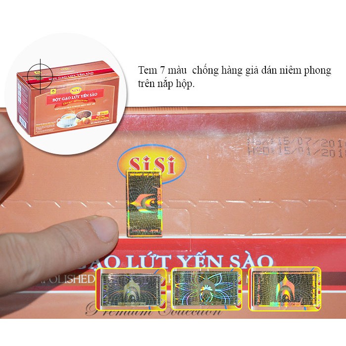 Bột gạo lứt yến sào SiSi Yến Sào Khánh Hòa hộp 250g Hộp 10 Gói Hàng Yến Sào Y083 | BigBuy360 - bigbuy360.vn