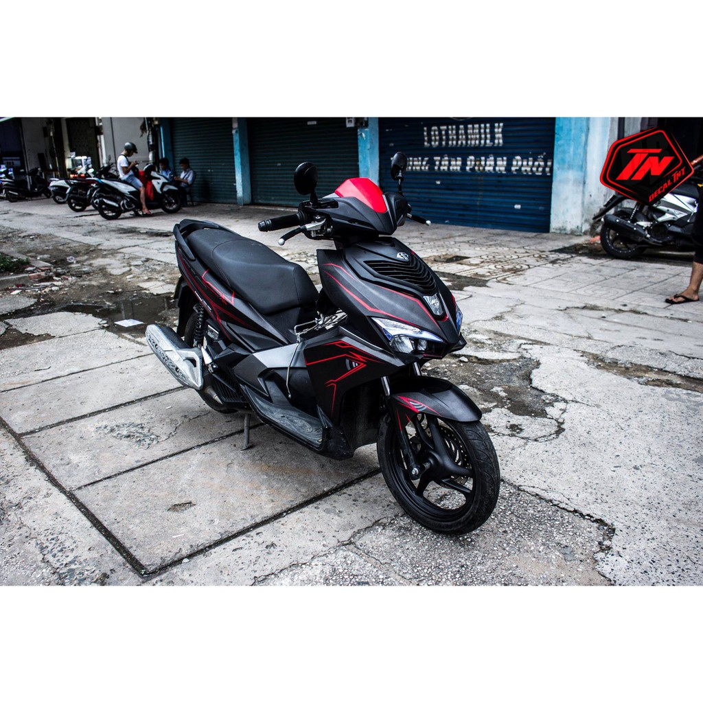 Tem trùm Air Blade Light Đỏ Đen