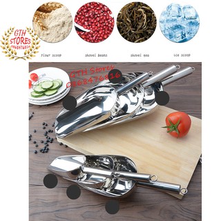 Thìa xúc đá, xúc đồ khô inox Loại 1 -GTH Stores