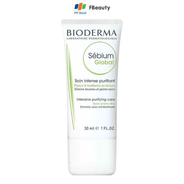 [Mã FMCGMALL - 8% đơn 250K] Kem Dưỡng Da Mụn Bioderma Sebium Global 30ml