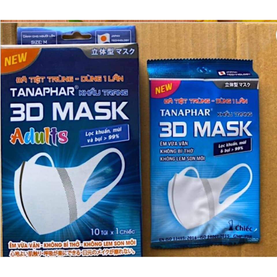 KHẨU TRANG 3D MASK HÀNG 3 LỚP HỘP 10 CHIẾC VÀ TRẺ EM | BigBuy360 - bigbuy360.vn
