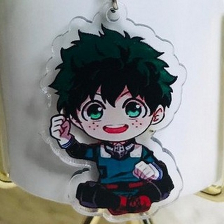 (new) ( Mica trong ) Móc khóa Boku no Hero Academia ver ngồi quà tặng xinh xắn dễ thương anime chibi