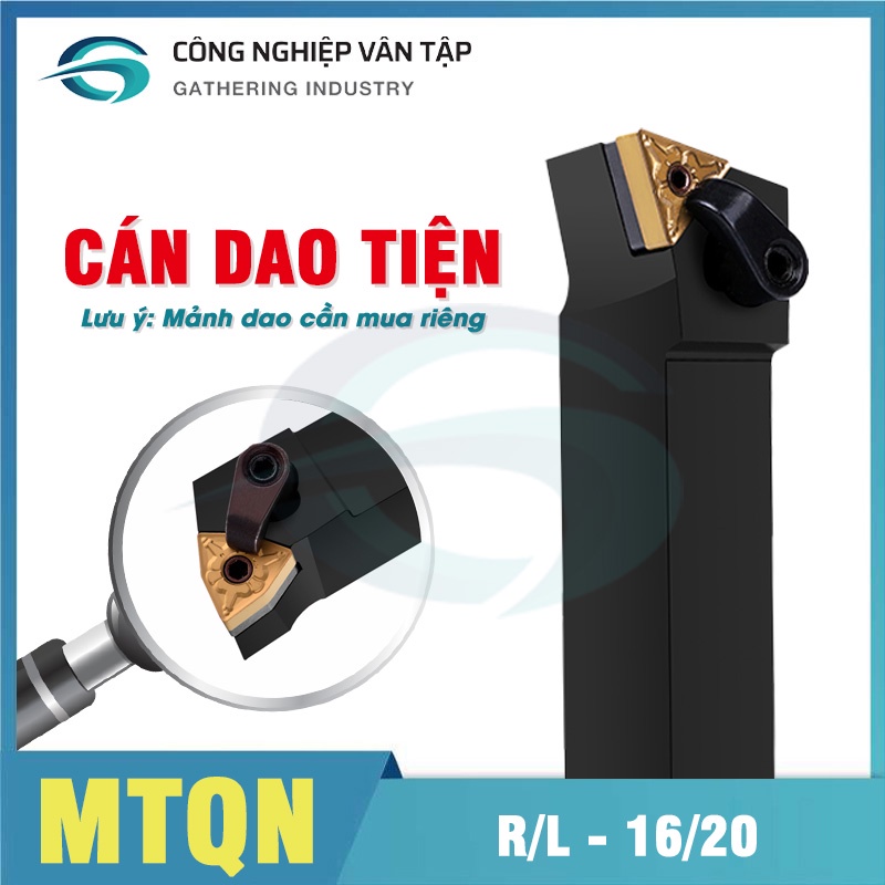 Cán dao tiện MTFN R1616H16/L1616H16/R2020K16/L2525M16 góc 91 độ kèm đai ốc