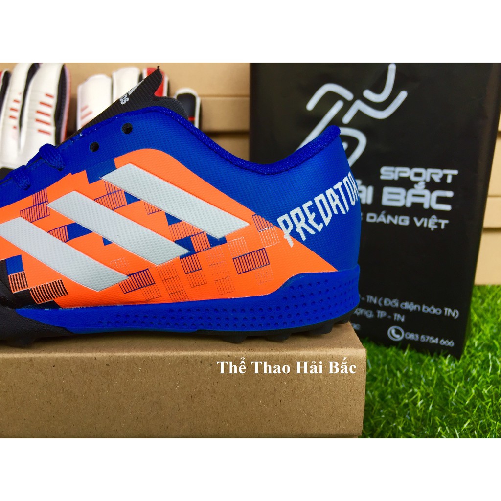 Giày bóng đá TQ đủ kích cỡ cho trẻ em Adidas Predator Tesla TF Xanh Lam