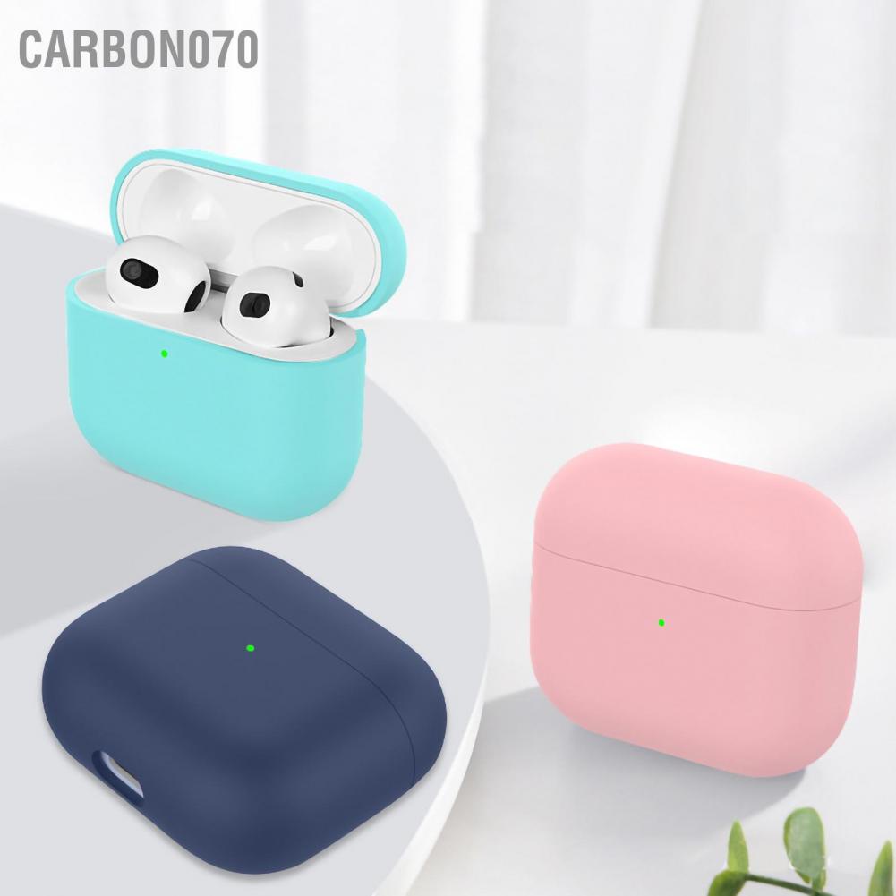 Carbon070 Hộp đựng tai nghe Bluetooth không dây Siêu mỏng Vỏ mềm tách Silicone lỏng cho Tai iOS 3