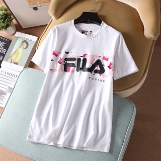 Áo Phông Fila 100% Cotton Trắng/Đen S/M/L