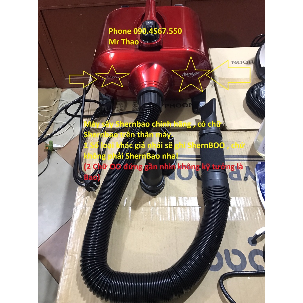 Máy Sấy ShernBao 3200W cho Chó Mèo Công Suất Lớn, Máy sấy 2 moto  lông Thú Cưng