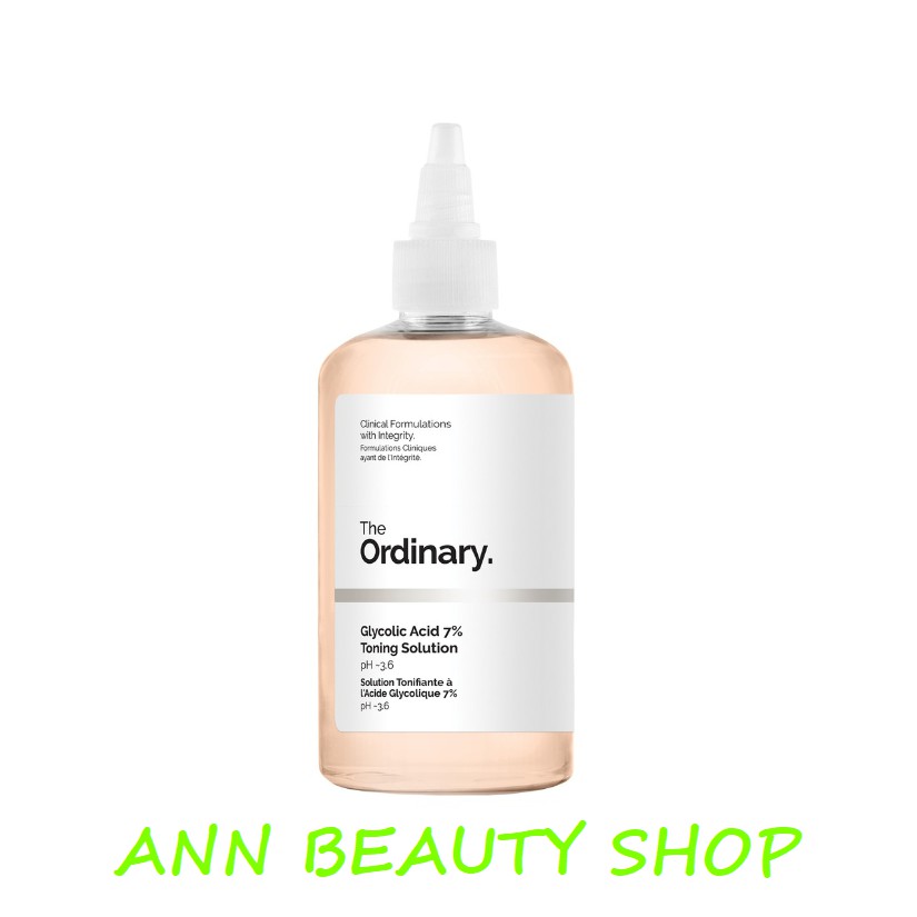 Nước Hoa Hồng Tẩy Da Chết Hóa Học The Ordinary Glycolic Acid (AHA) 7% Toning Solution 240ml | BigBuy360 - bigbuy360.vn