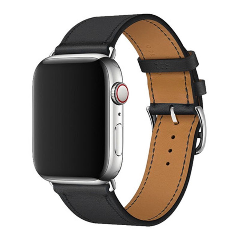 Hermès Dây đeo bằng da thật cho đồng hồ thông minh Apple Watch 4 5 6