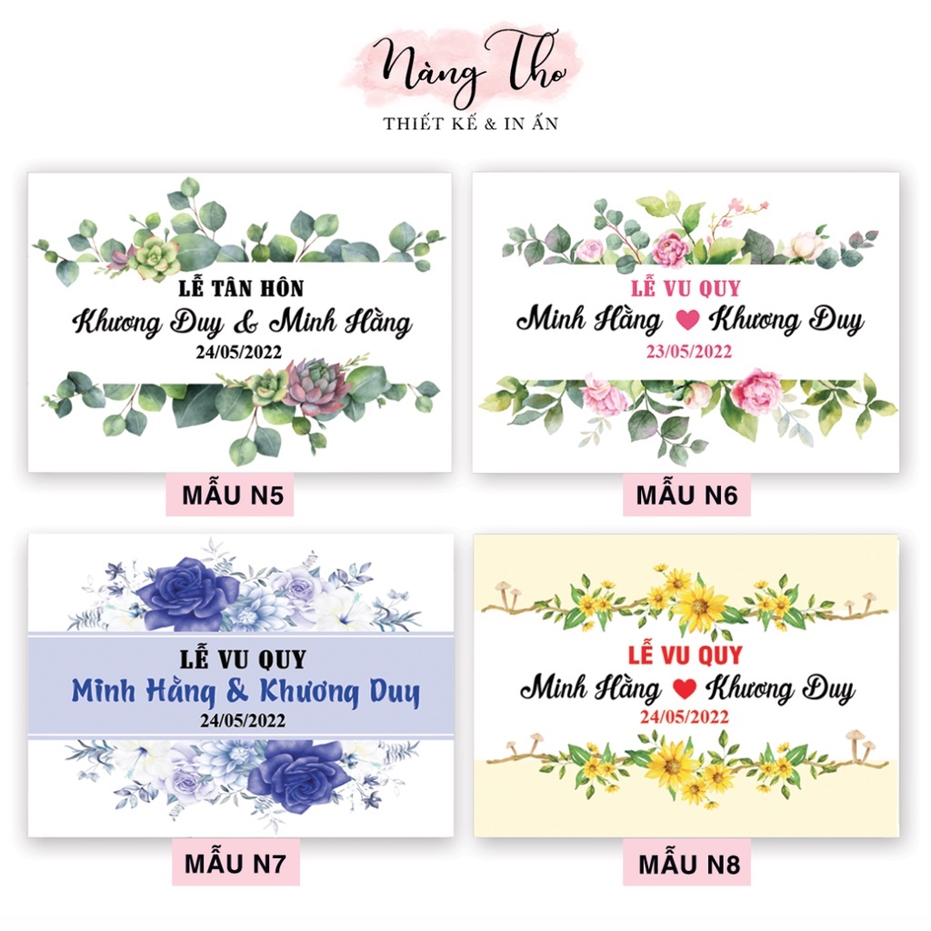 BẢNG CƯỚI TÊN CÔ DÂU CHÚ RỂ TRANG TRÍ TIỆC CƯỚI_NÀNG THƠ DESIGN