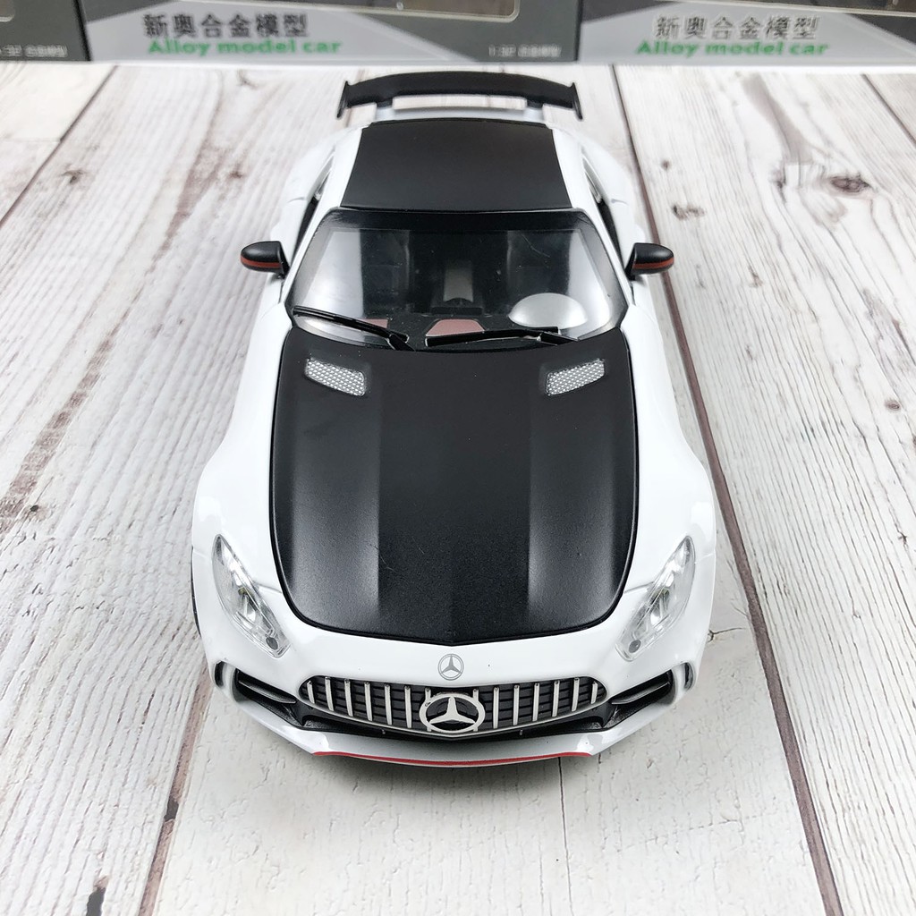 Mô Hình Xe Mercedes AMG GTR 1:24 hãng Chezhi Khung Xe Kim Loại, Phong Cách Thể Thao - Có Hộp Đựng