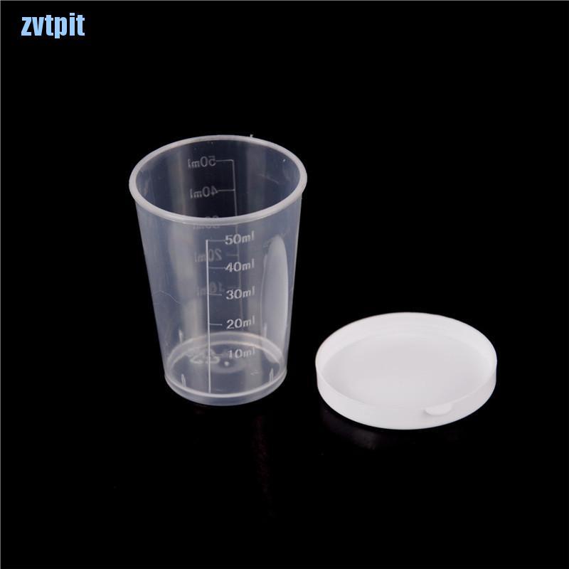 Set 10 Cốc Đong Dung Tích 50ml Có Nắp Đậy Tiện Dụng