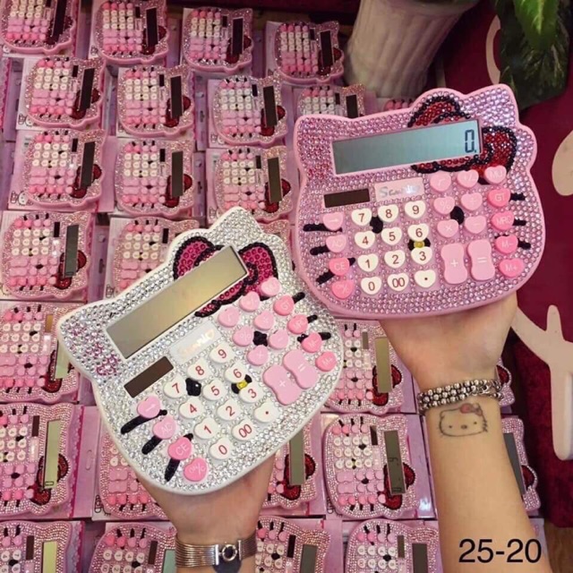 Máy tính kitty đính đá