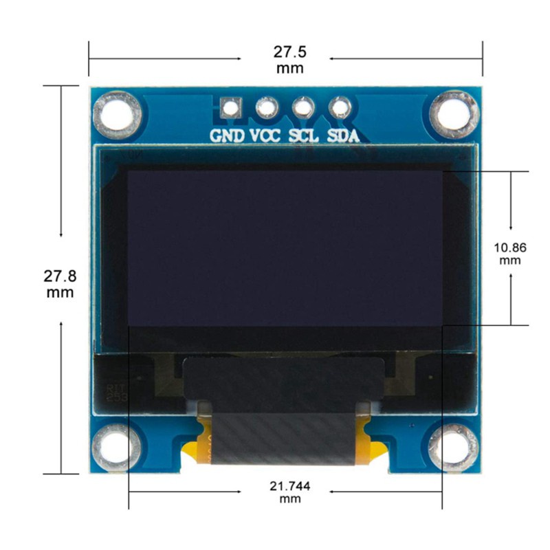 Set 2 Màn Hình Oled 0.96 Inch Oled Ule Iic I2C Ssd1306 Chuyên Dụng Cho Arduino Driver Dc 3-5v