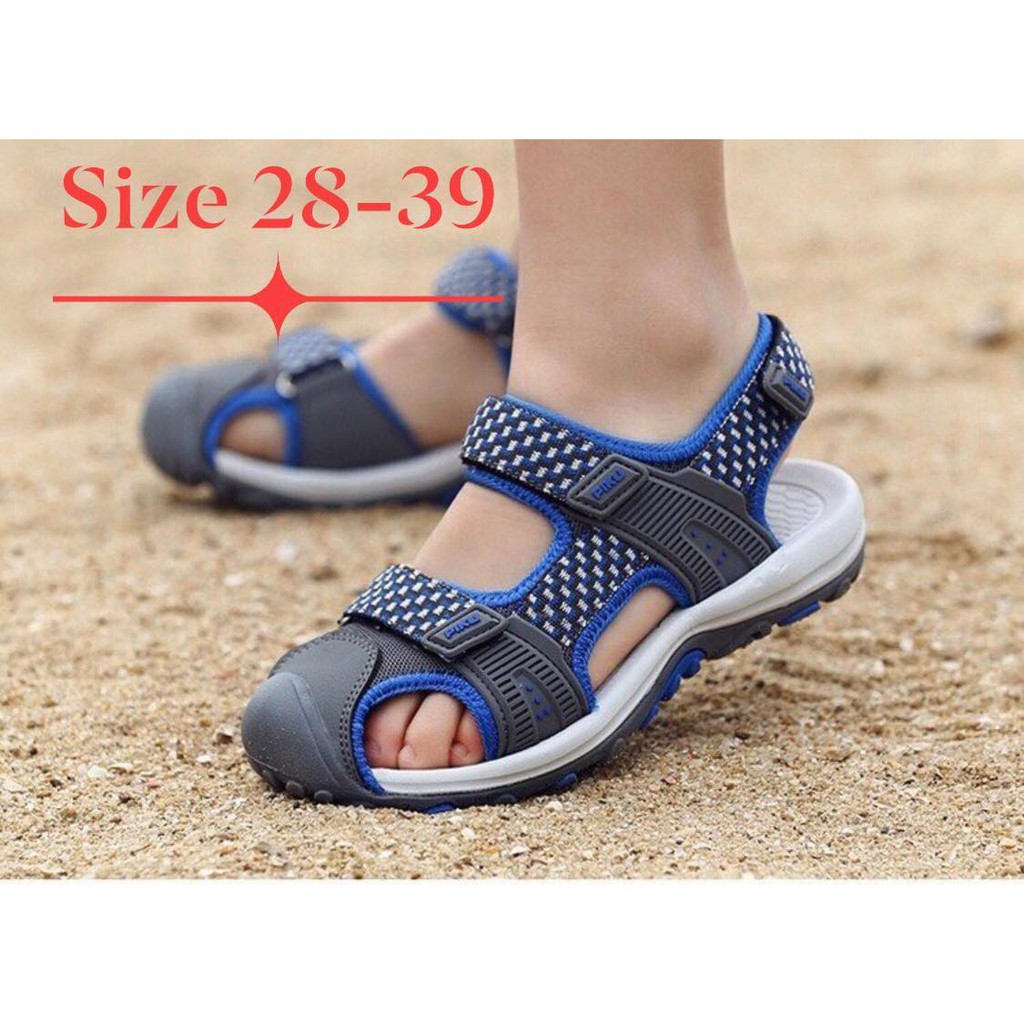 Giày sandal rọ cao cấp cho bé trai - xanh