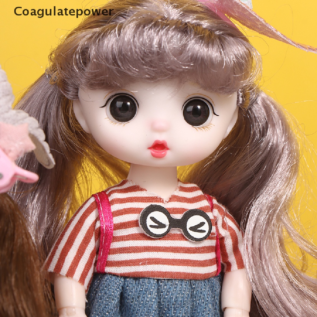 Búp Bê Khớp Động Mini 16cm 13 Mắt 3D Có Thể Di Chuyển