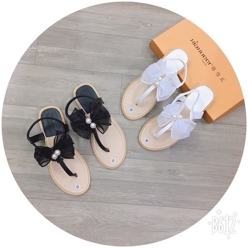 Sandal nơ ngọc siêu xinh - z11