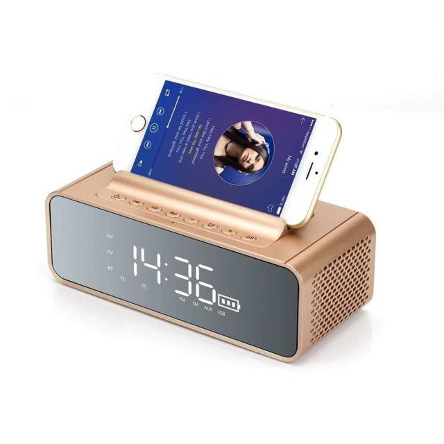 [HÀNG HOT] Loa Bluetooth OneDer V06 HIFI siêu Bass chuẩn HD kiêm đồng hồ báo thức - Thiết kế hiện đại sang chảnh - Bảo h