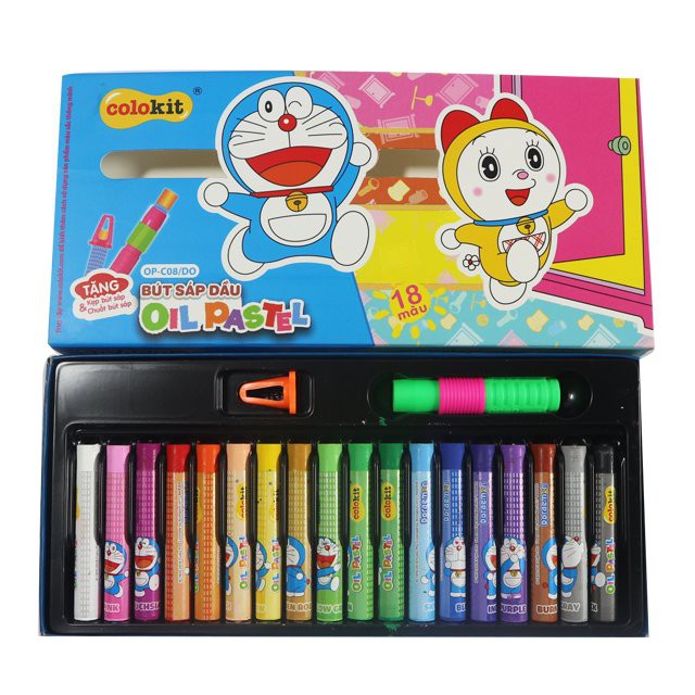 Sáp Dầu Thiên Long 18 Màu Colokit Doraemon OP-C08/DO