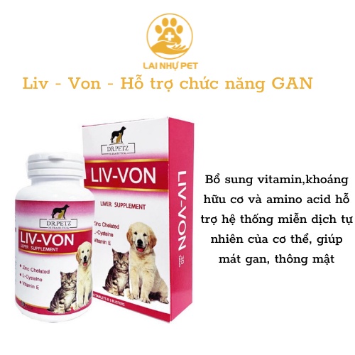 Bổ gan cho chó mèo Dr. petz Liv-von 1 viên - LAI NHỰ PET