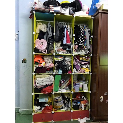 [FREESHIP] TỦ NHỰA LẮP GHÉP 12 Ô THÔNG MINH ĐỂ QUẦN ÁO - ĐỂ VẬT DỤNG