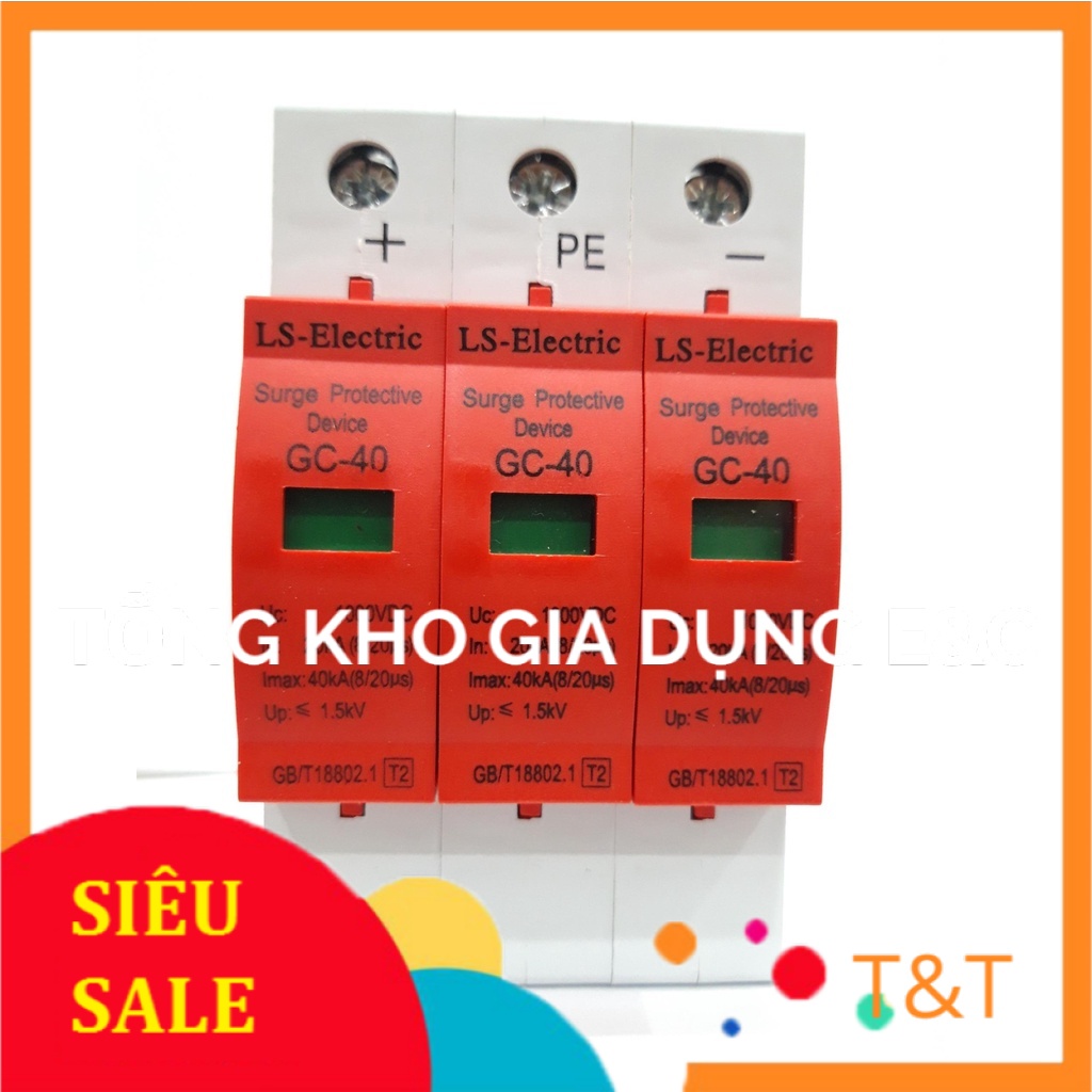 Chống sét DC 1000V 3P 40KA LS-Electric HÀNG CHẤT LƯỢNG CAO BẢO HÀNH UY TÍN 1 ĐỔI 1 chống sét lan truyền