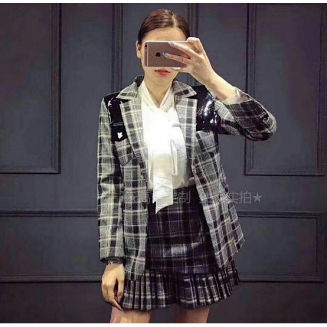 Sét vest kẻ cao cấp các shop bán cực kì đắt