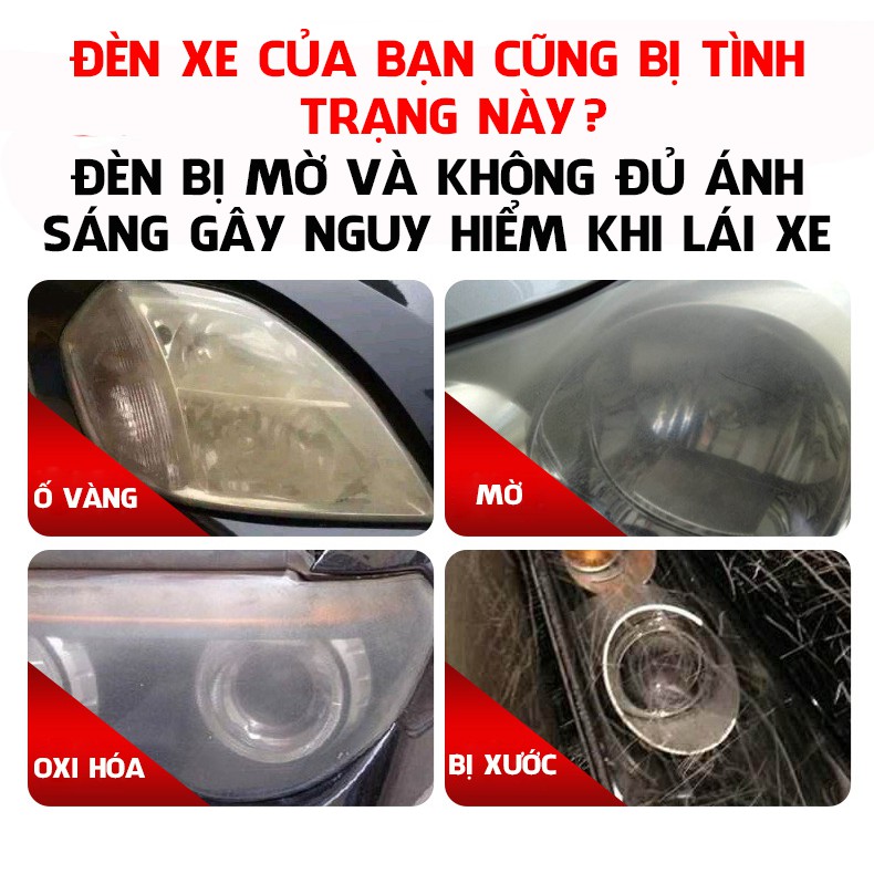 Chai xịt đánh bóng đèn pha ô tô, xe máy Headlight Renovation Haoshun D-062 dung tích 450ml