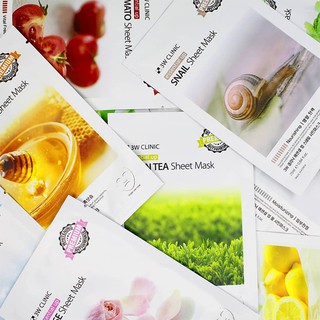 Mặt nạ cao cấp 3W Clinic Essential Up Sheet Mask 25ml [Ngẫu Nhiên]
