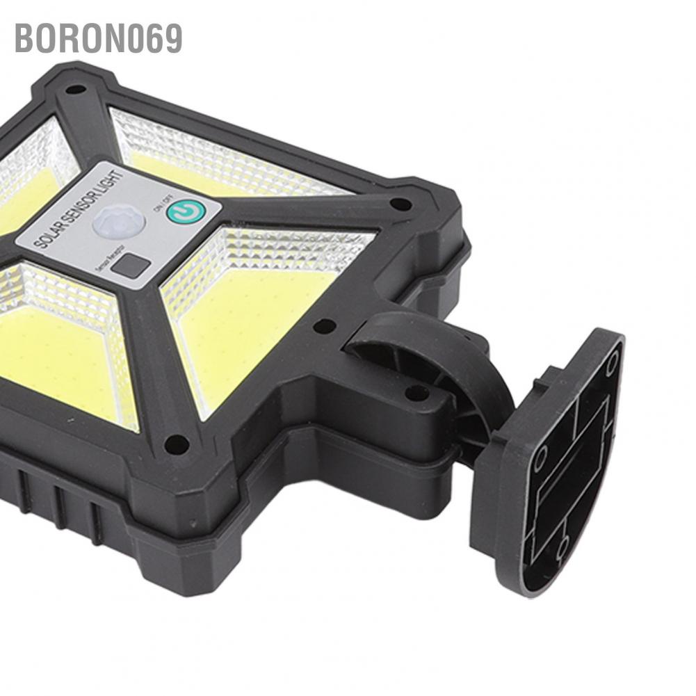 Đèn Đường Năng Lượng Mặt Trời 4 COB IP65 3 Chế Độ Gắn Tường Không Dây Cho Sân Vườn Boron069