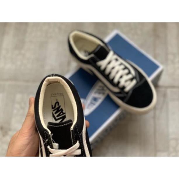 Giầy vans vaul đen lót da 1:1 ( full box + free ship ) Siêu Đẹp Cao Cấp [ SL  ib ] 👟 :)) , $