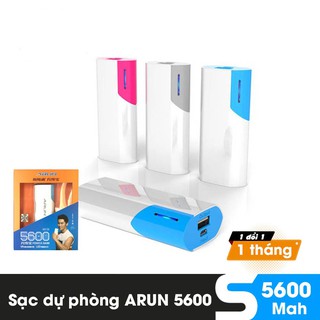 Pin sạc dự phòng Arun 5600 nhỏ gọn tiện lợi