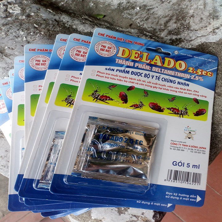 Thuốc diệt ve rận bọ chó ký sinh trên chó mèo Delado 2.5sc diệt ve mạt kí sinh trên vật nuôi