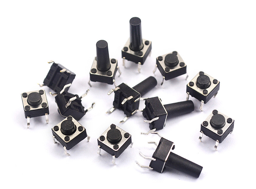 50pcs micro switch, key switch, touch switch, button induction cooker, 4-pin vertical 6*6*5/6/7/8/9/10/17