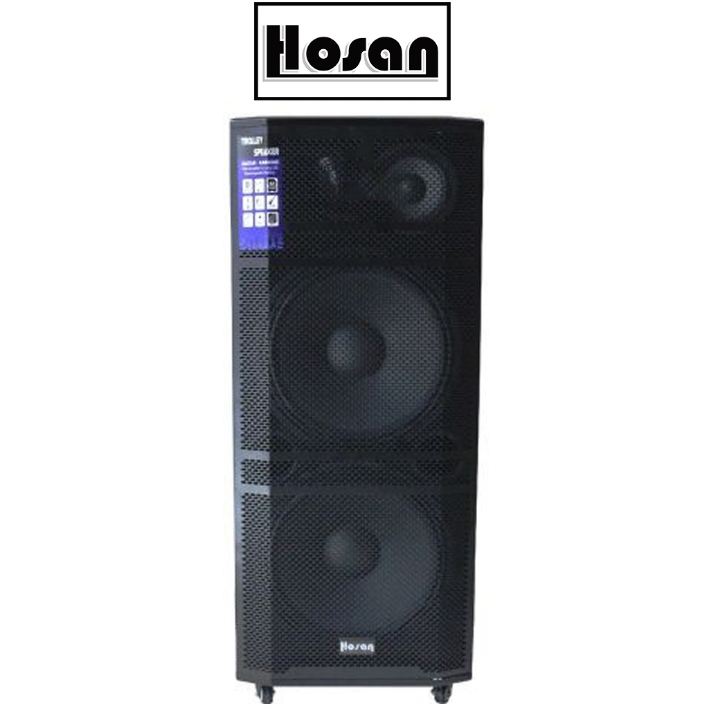 Loa kéo Hosan DX 785 công suất 1000W, Loa bass 4 tấc đôi, thùng hỗ cao cấp