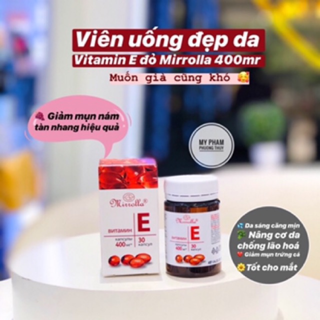 [CHÍNH HÃNG]VITAMIN E ĐỎ 400IU CỦA NGA 30V