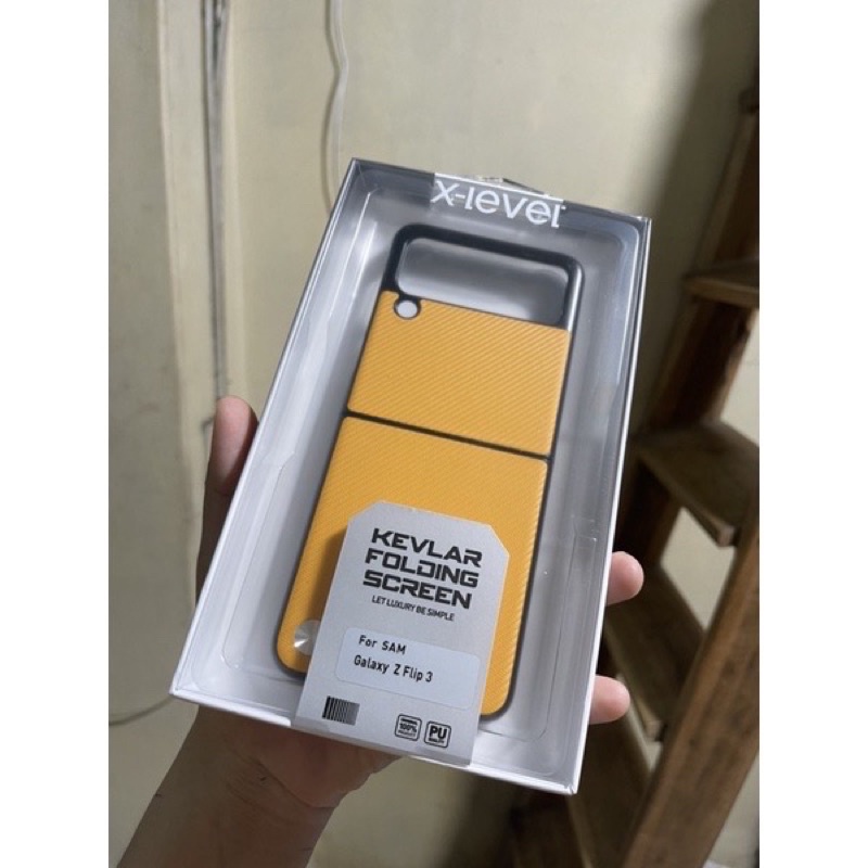 Ốp lưng X-Lelevel Vân Carbon 2 mảnh cho Samsung Z Flip 3, Z Fold 3 5G lịch lãm sang trọng