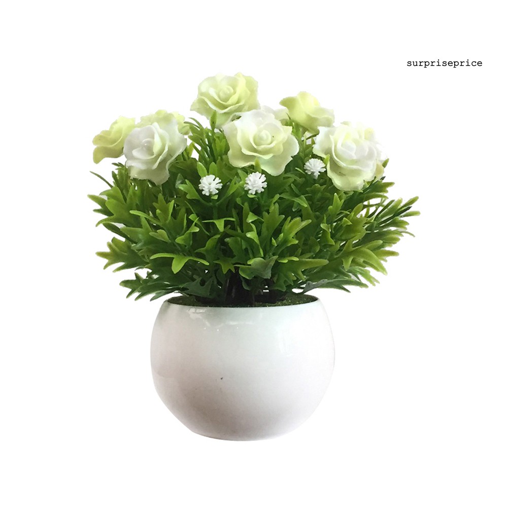 Chậu hoa nhân tạo dùng cho trang trí diy chất liệu nhựa