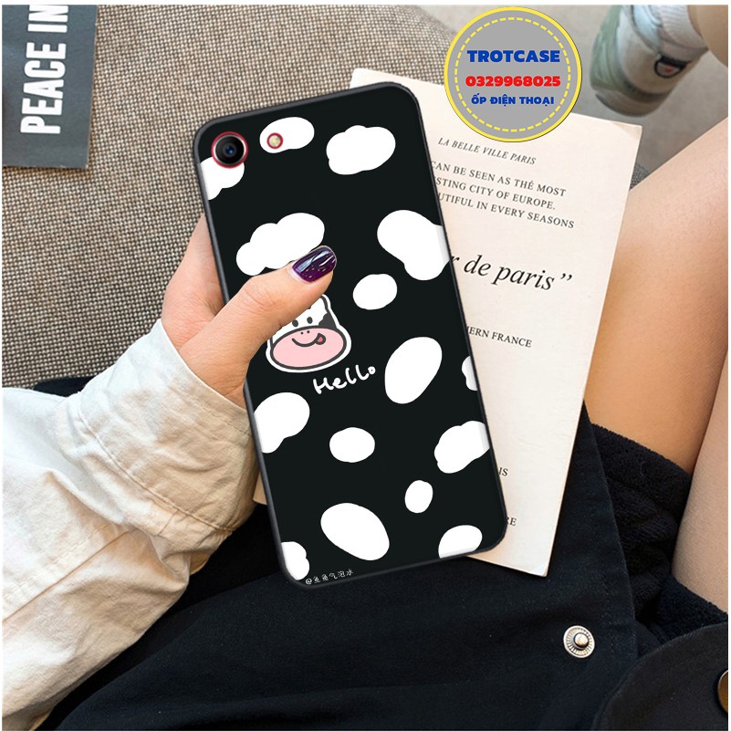 [ OPPO ] Ốp lưng điện thoại OPPO A71 / A83 - in hình bò sữa Moo và bò sữa âm nhạc cùng với bò sữa hello đẹp | BigBuy360 - bigbuy360.vn