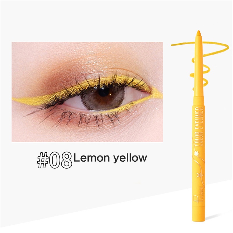 Bút Kẻ Mắt Dạng Gel Chống Nước Ngòi 6mm Mềm Mịn Lên Màu Cực Chuẩn