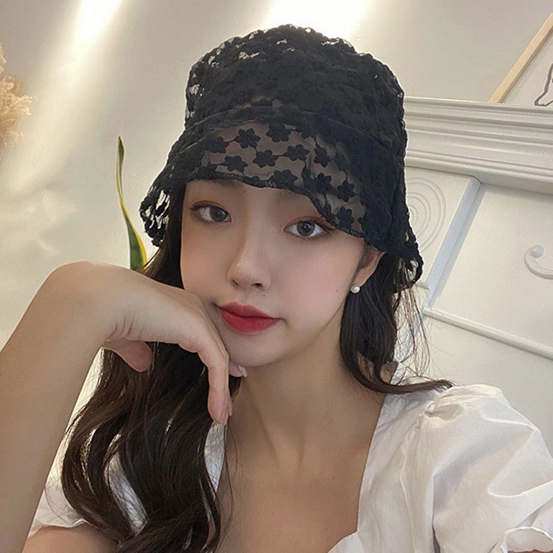 Mũ Tai Bèo Ren Hoa Xinh Xắn Cho Nữ