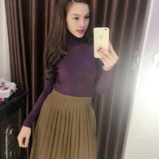 Áo len cổ lọ