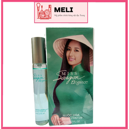 Nước Hoa Miss Sài Gòn Elegance 20ml Xanh thơm mát meli